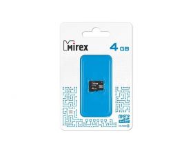 Карта памяти Mirex 8GB MicroSD (Class4) без адаптера