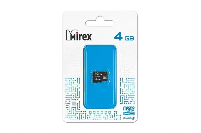Карта памяти Mirex 8GB MicroSD (Class4) без адаптера