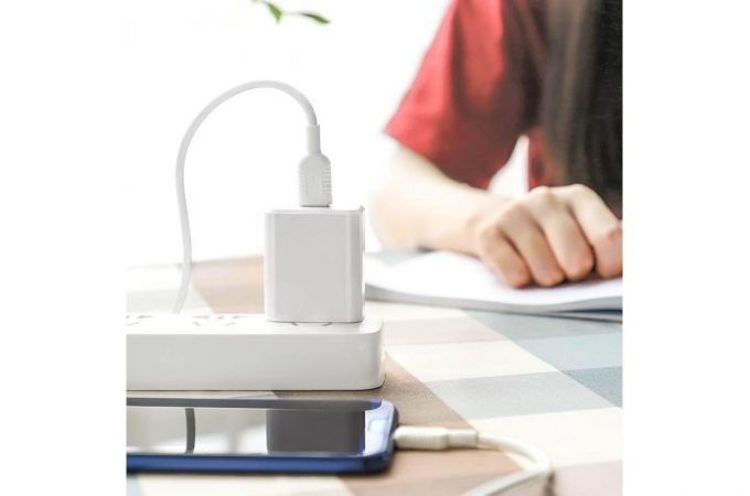 Кабель USB - USB Type-C BOROFONE BX33, 5A (белый) 1м