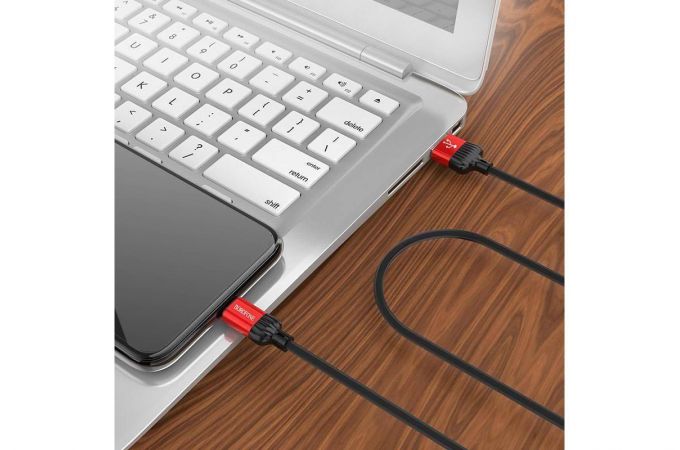 Кабель USB - Lightning BOROFONE BX28, 2,4A (красный) 1м