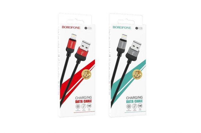 Кабель USB - Lightning BOROFONE BX28, 2,4A (красный) 1м