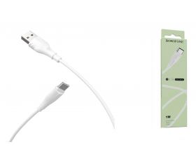 Кабель USB - USB Type-C BOROFONE BX18, 2A (белый) 1м