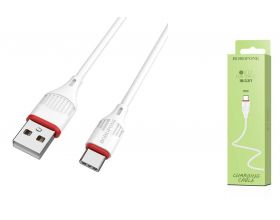 Кабель USB - USB Type-C BOROFONE BX17, 2A (белый) 1м