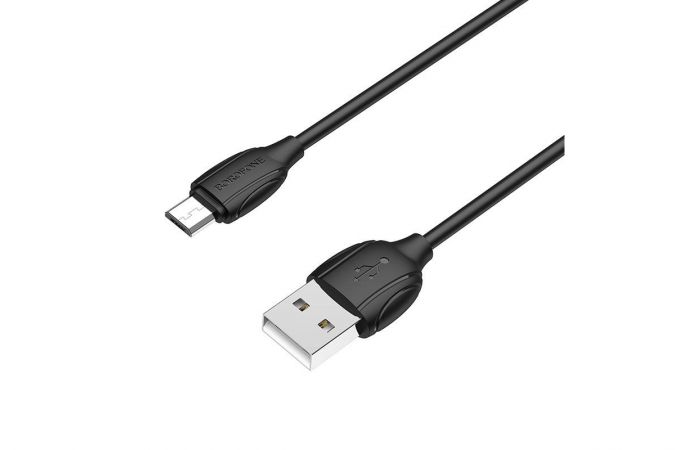 Кабель USB - MicroUSB BOROFONE BX19 2A (черный) 1м