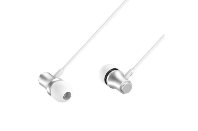 Наушники вакуумные проводные BOROFONE BM29 Gratified Universal earphones (серебристый)