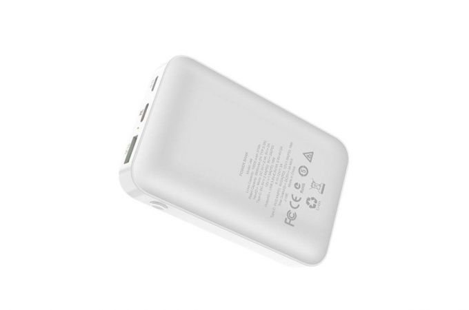 Универсальный дополнительный аккумулятор Power Bank HOCO J44 PD+QC3.0 (10000 mAh) (белый)