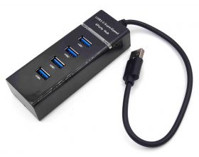 Разветвитель USB HUB 2.0 NN-HB006 на 4 порта (черный)