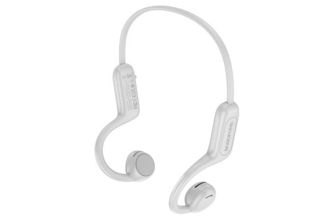 Наушники вакуумные беспроводные BOROFONE BE57 Charm air wireless BT headset Bluetooth (серый)