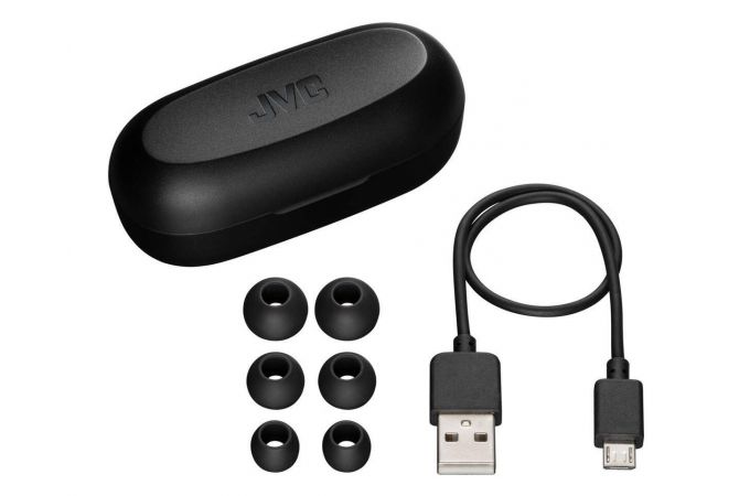 Наушники вакуумные беспроводные JVC HA-A7T-BN-U Bluetooth (черный)