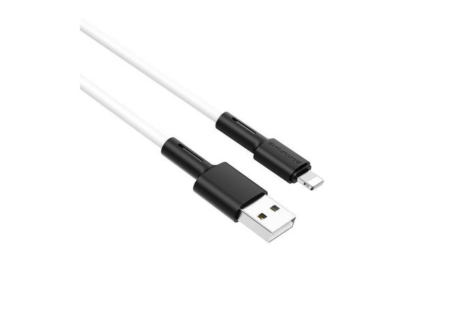 Кабель USB - Lightning BOROFONE BX31 2,4A (белый) 1м (силиконовый)