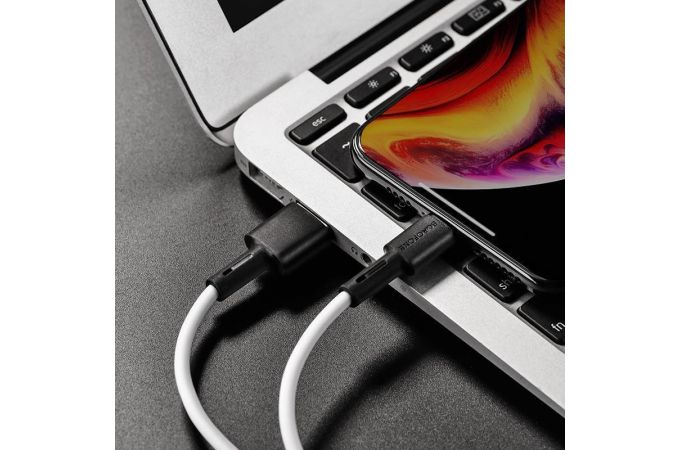 Кабель USB - Lightning BOROFONE BX31 2,4A (белый) 1м (силиконовый)
