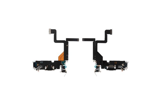 Шлейф для iPhone 14 Pro с разъемом зарядки (черный) org