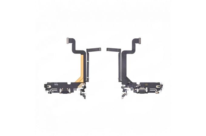 Шлейф для iPhone 14 Pro Max с разъемом зарядки (черный) org