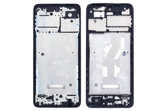Средняя часть для Tecno Spark Go 2024 (BG6) (рамка дисплея) черный, с разбора