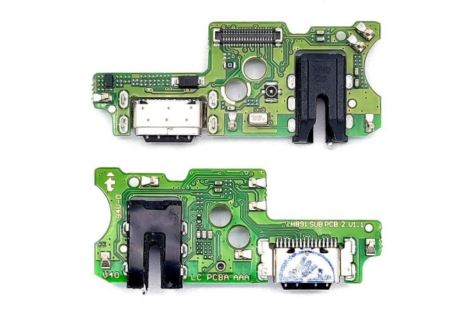 Шлейф для Tecno Pova 4 Pro (LG8n) с разъемом зарядки + разъем гарнитуры (плата)