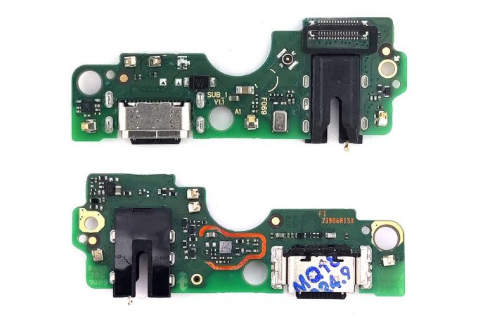 Шлейф для Tecno Spark 20 (KJ5) с разъемом зарядки + разъем гарнитуры (плата) HQ