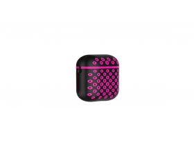 Чехол для наушников Soft-Touch AirPods Nike (черно-розовый)
