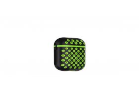 Чехол для наушников Soft-Touch AirPods Nike (черно-зеленый)