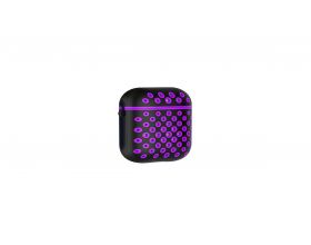 Чехол для наушников Soft-Touch AirPods Nike (черно-фиолетовый)