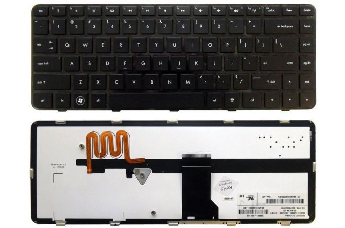 Клавиатура для ноутбука HP Pavilion DM4-1000 DV5-2000 DV5-2100 черная с подсветкой