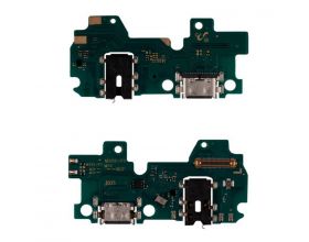 Шлейф для Samsung M325F/ M225F Galaxy M32/ M22 с разъемом зарядки + разъем гарнитуры (плата) HQ