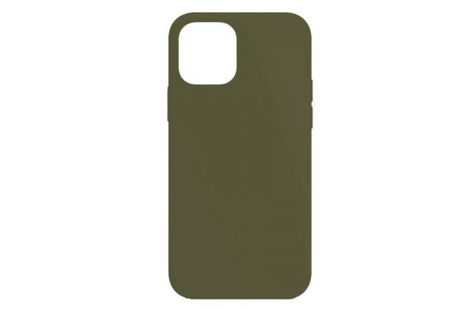 Чехол для iPhone 14 Pro (6,1) Silicone Case Soft Touch (темная олива)