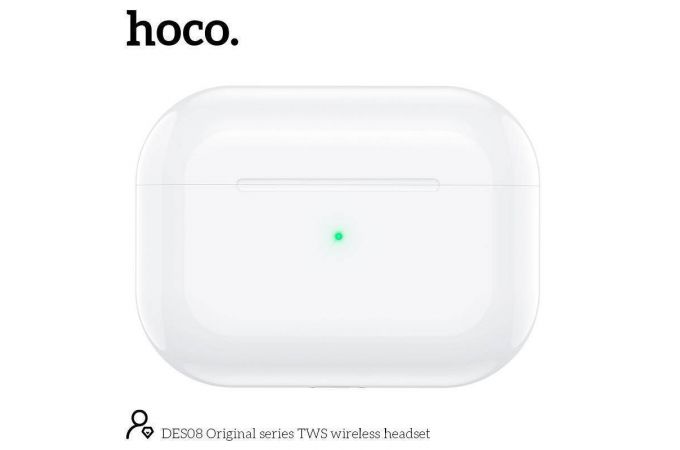 Наушники вакуумные беспроводные HOCO DES08 TWS wireless headset Bluetooth (белый)