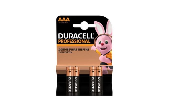 Батарейка алкалиновая Duracell LR03 AAA/4BL (MN2400)  (цена за блистер 4 шт)