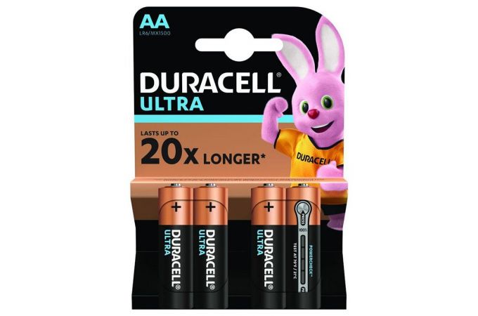 Батарейка алкалиновая Duracell LR6 AA/4BL (MN1500) (цена за блистер 4 шт)