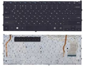 Клавиатура для ноутбука Samsung NP940X3G черная с подсветкой