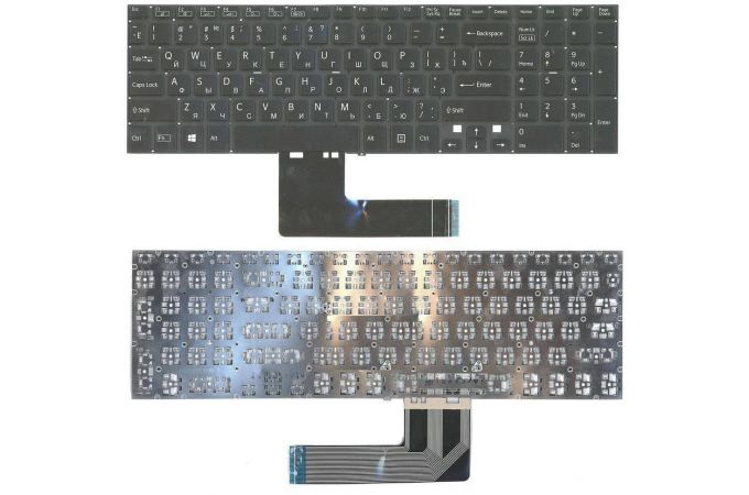 Клавиатура для ноутбука Sony FIT 15 SVF15 черная с подсветкой