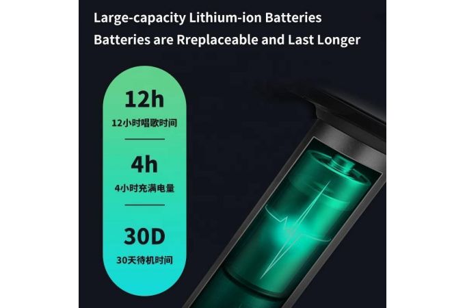 Караоке микрофон Орбита OT-ERM03 (Bluetooth, динамики, USB)