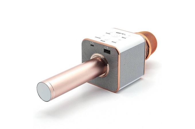 Караоке микрофон Орбита OT-ERM04 (Bluetooth, динамики, USB) (розовый)