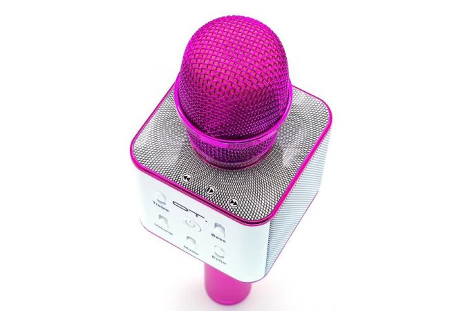 Караоке микрофон Орбита OT-ERM04 (Фиолетовый, Bluetooth, динамики, USB)