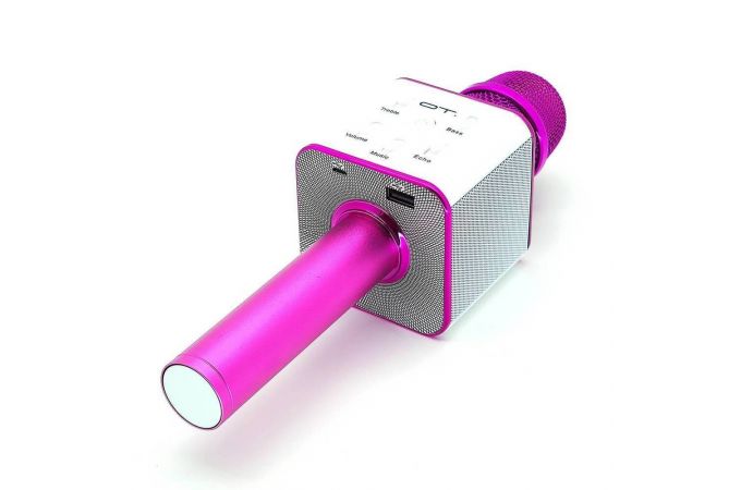 Караоке микрофон Орбита OT-ERM04 (Фиолетовый, Bluetooth, динамики, USB)