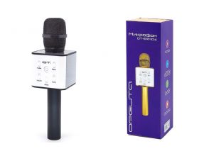 Караоке микрофон Орбита OT-ERM04 (Bluetooth, динамики, USB) (черный)