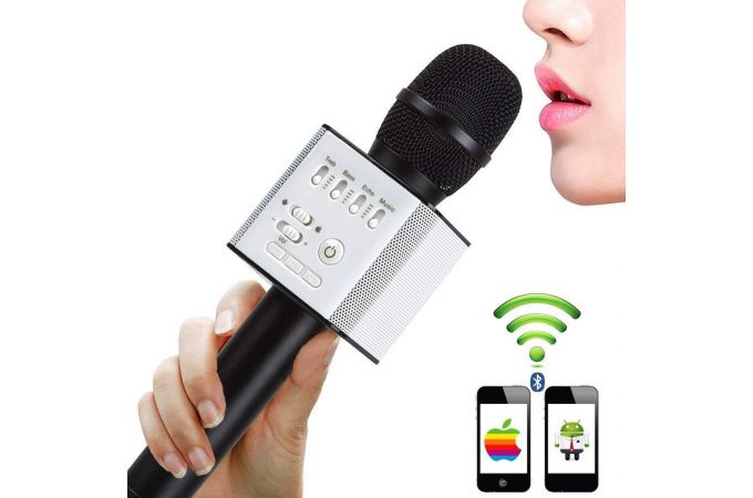 Караоке микрофон Орбита OT-ERM05 (Bluetooth, динамики, USB) (черный)