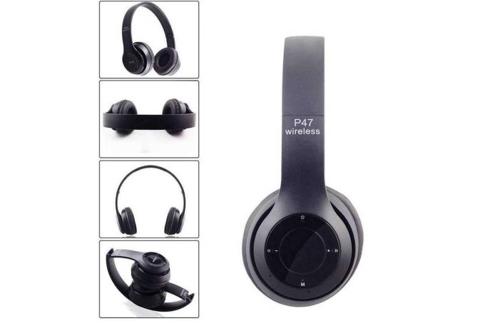 Наушники мониторные беспроводные Орбита OT-ERB42 FM,TF Bluetooth (черный)