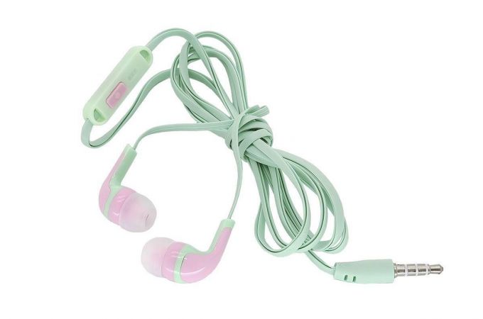 Наушники вакуумные проводные Орбита OT-ERG34 (зеленый)