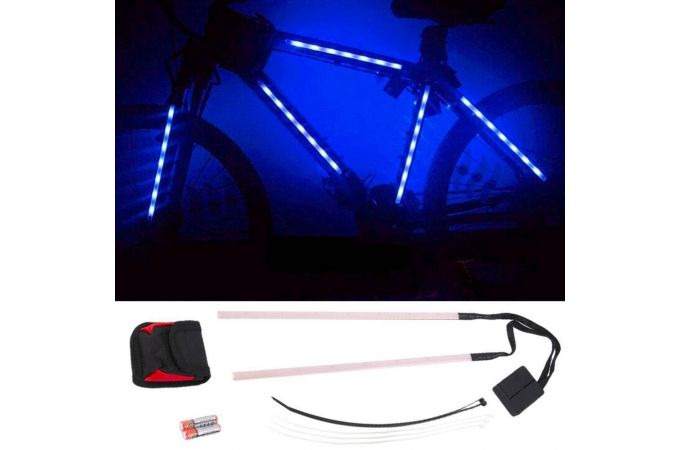 Фонарик светодиодный велосипедный Огонек SH-084 (2 ленты по 7LED)