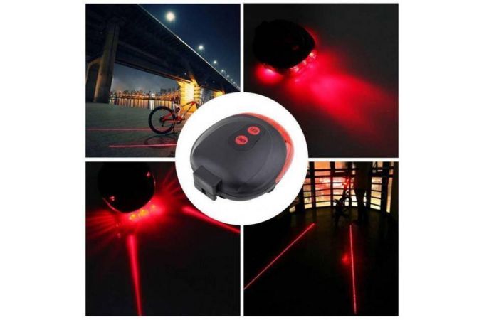 Фонарик-лазер велосипедный Следопыт BL-000 (5 светодиодов + 2 лазера)