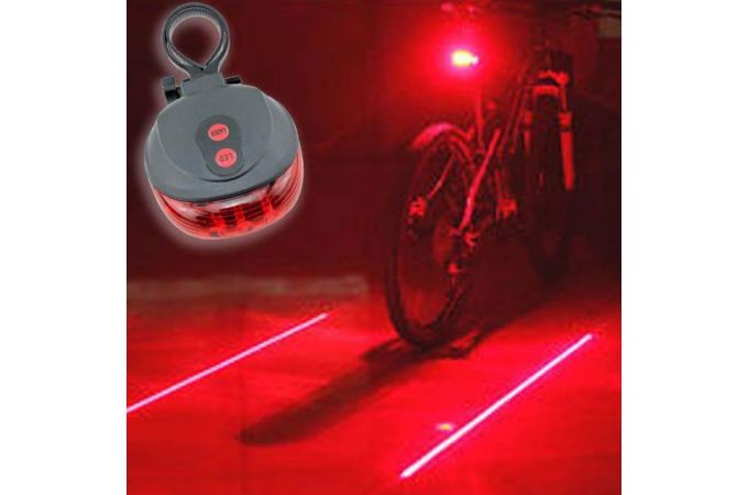 Фонарик-лазер велосипедный Следопыт BL-000 (5 светодиодов + 2 лазера)