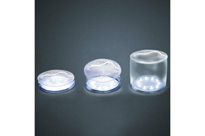 Светодиодный фонарь кемпинговый Огонёк LD-135 LED (10led,солн.бат.,ПЭ)