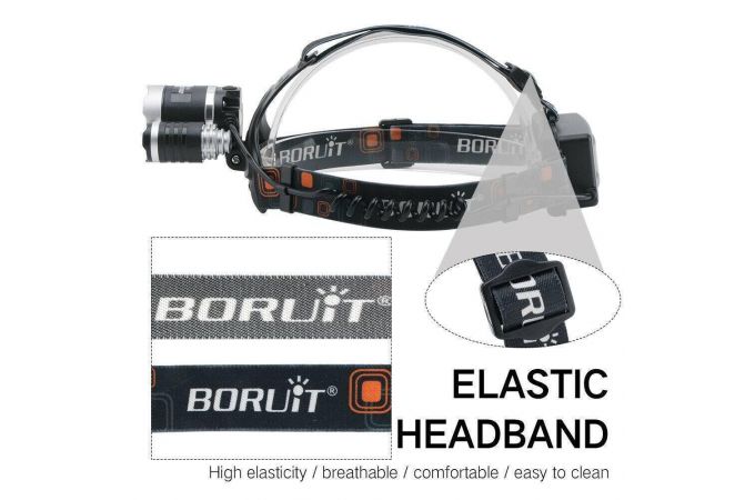 Фонарь налобный BORUIT RJ-5000