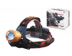 Фонарь налобный Патриот PT-FLG17 (1L, 2*18650, ZOOM, Т6)