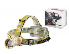 Фонарь налобный Патриот PT-FLG24 (1L, 2*18650, ZOOM, Т6)