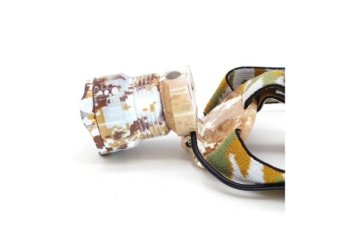 Фонарь налобный Патриот PT-FLG24 (1L, 2*18650, ZOOM, Т6)