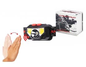 Фонарь налобный Патриот PT-FLG25 (3L, аккум, дат.движ)