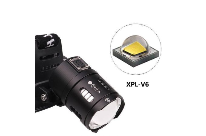 Фонарь налобный Патриот PT-FLG28 (1L, 18650, ZOOM)