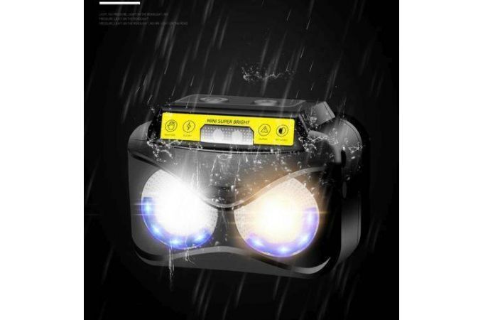 Фонарь налобный Патриот PT-FLG33 (3L, аккум, дат.движ)